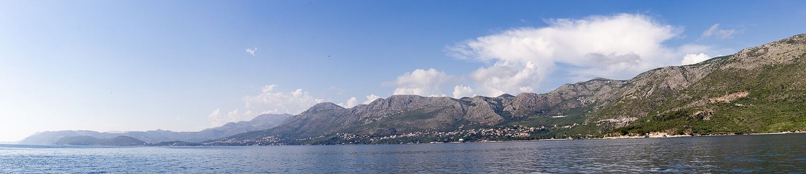 De kust ten zuidoosten van Dubrovnik